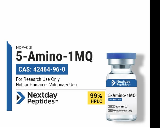 5-Amino-1MQ — Nextday Peptides 5-Amino-1MQ research peptide — ≥99% HPLC purity — Nextday Peptides, research use only